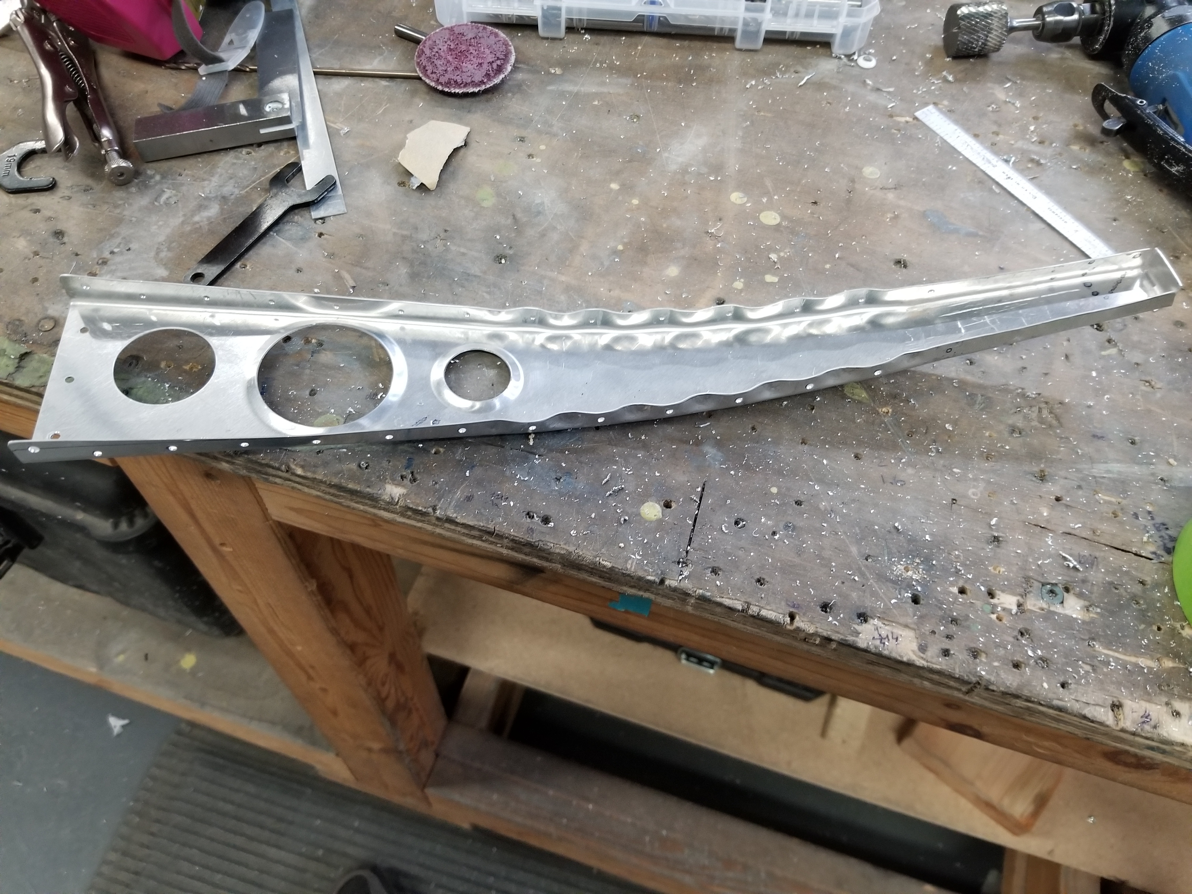 Custom fabricated replacement wing rib